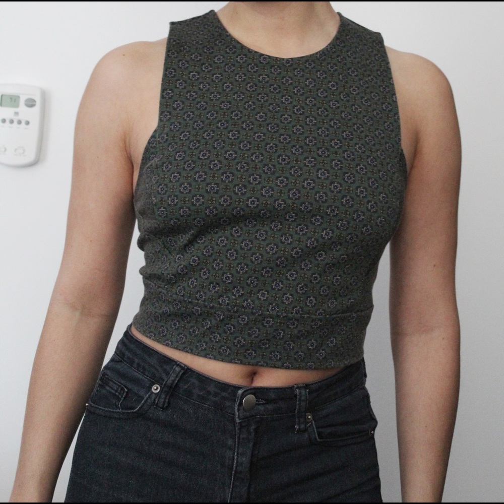Urban Outfitters zipper back crop top